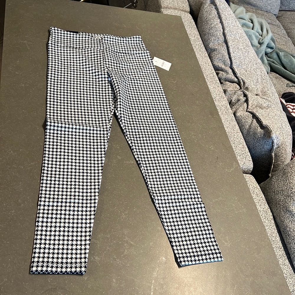 Houndstooth Jcrew leggings. Brand new with tags